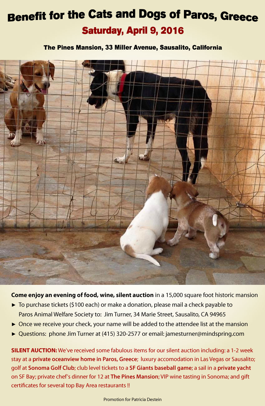 [Greece Pet Benefit in Sausalito, California]