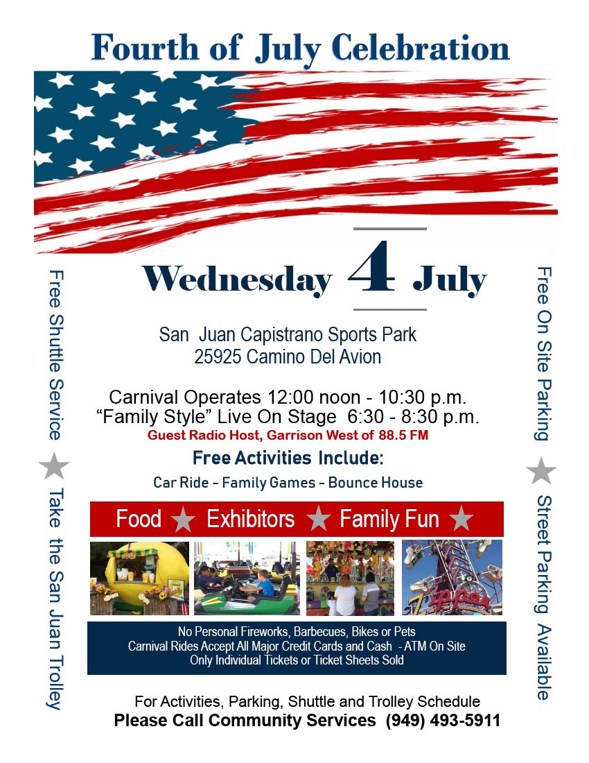 [4th of July in San Juan Capistrano, California]