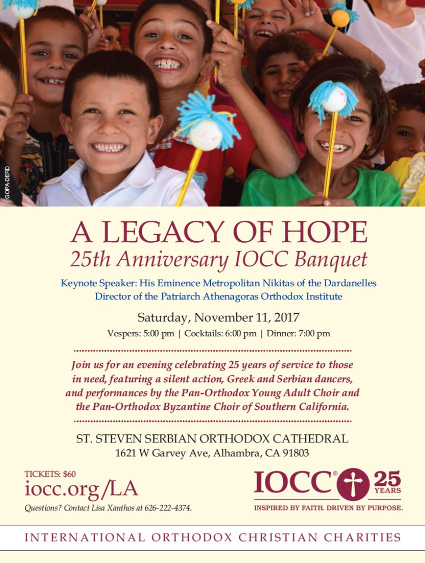 [IOCC 25th Anniversary with Metropolitan Nikitas in Alhambra, California]