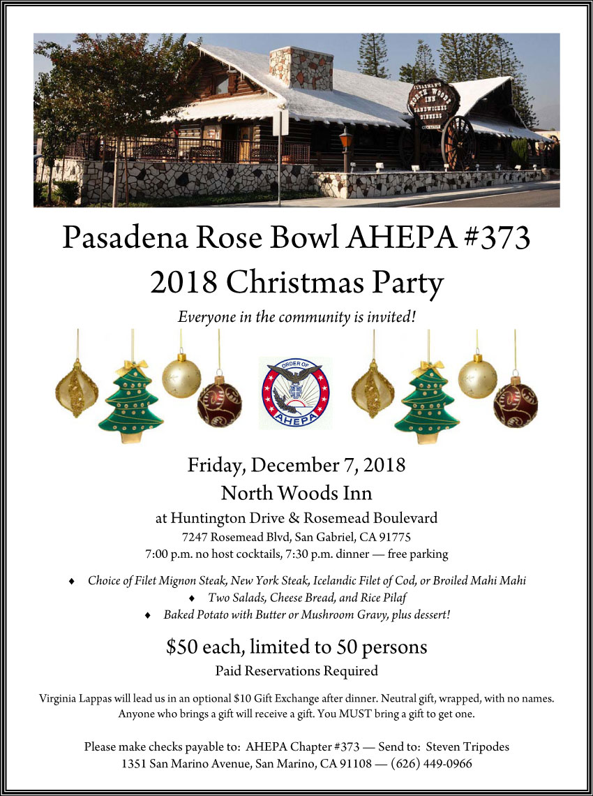 [Pasadena AHEPA Christmas Party]