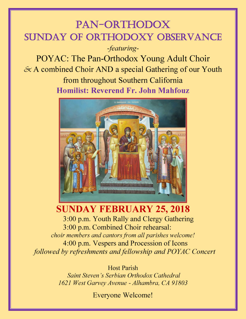 [Sunday of Orthodoxy in Alhambra, California]